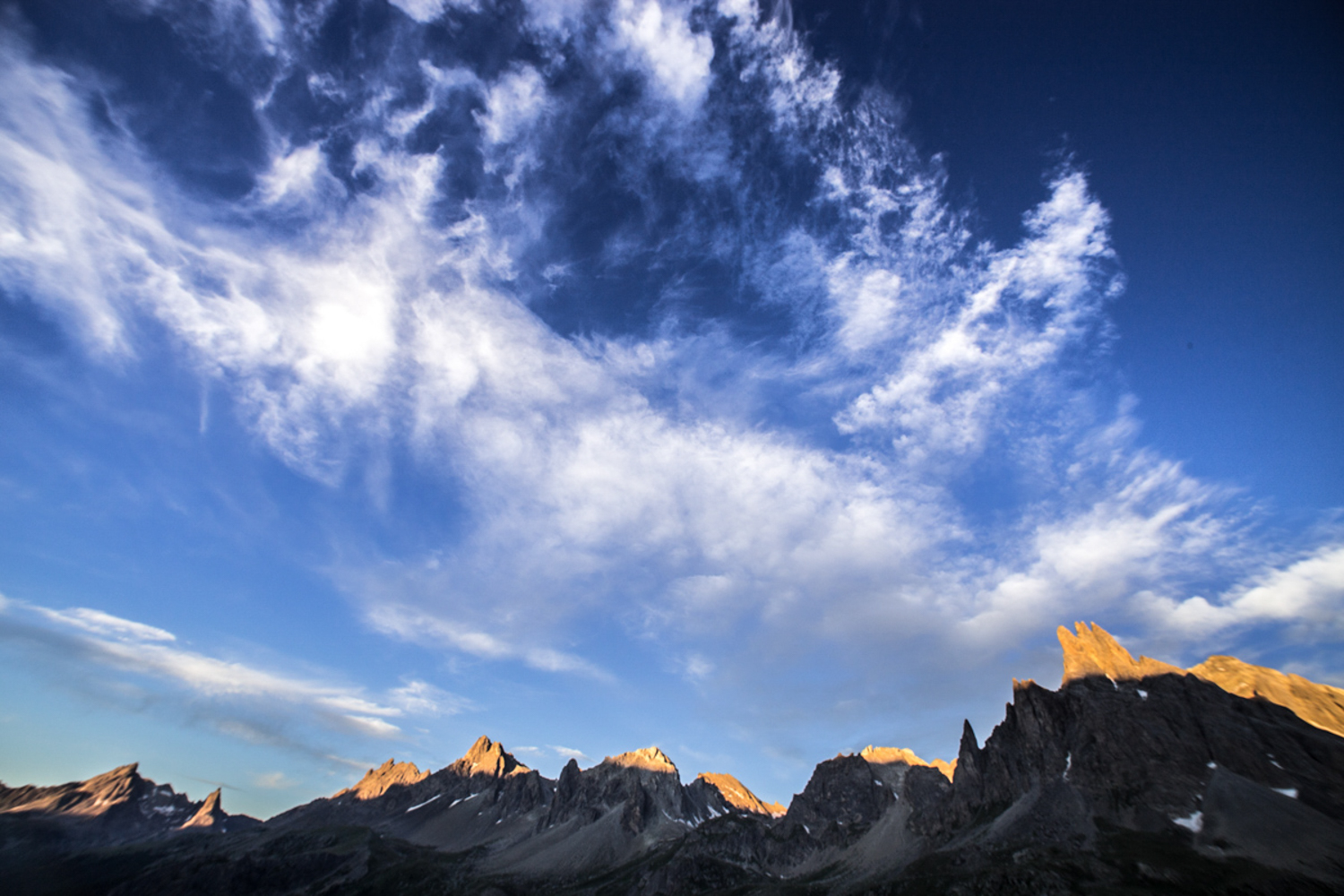 La chaîne de montagne des Cerces - vallée de la Clarée