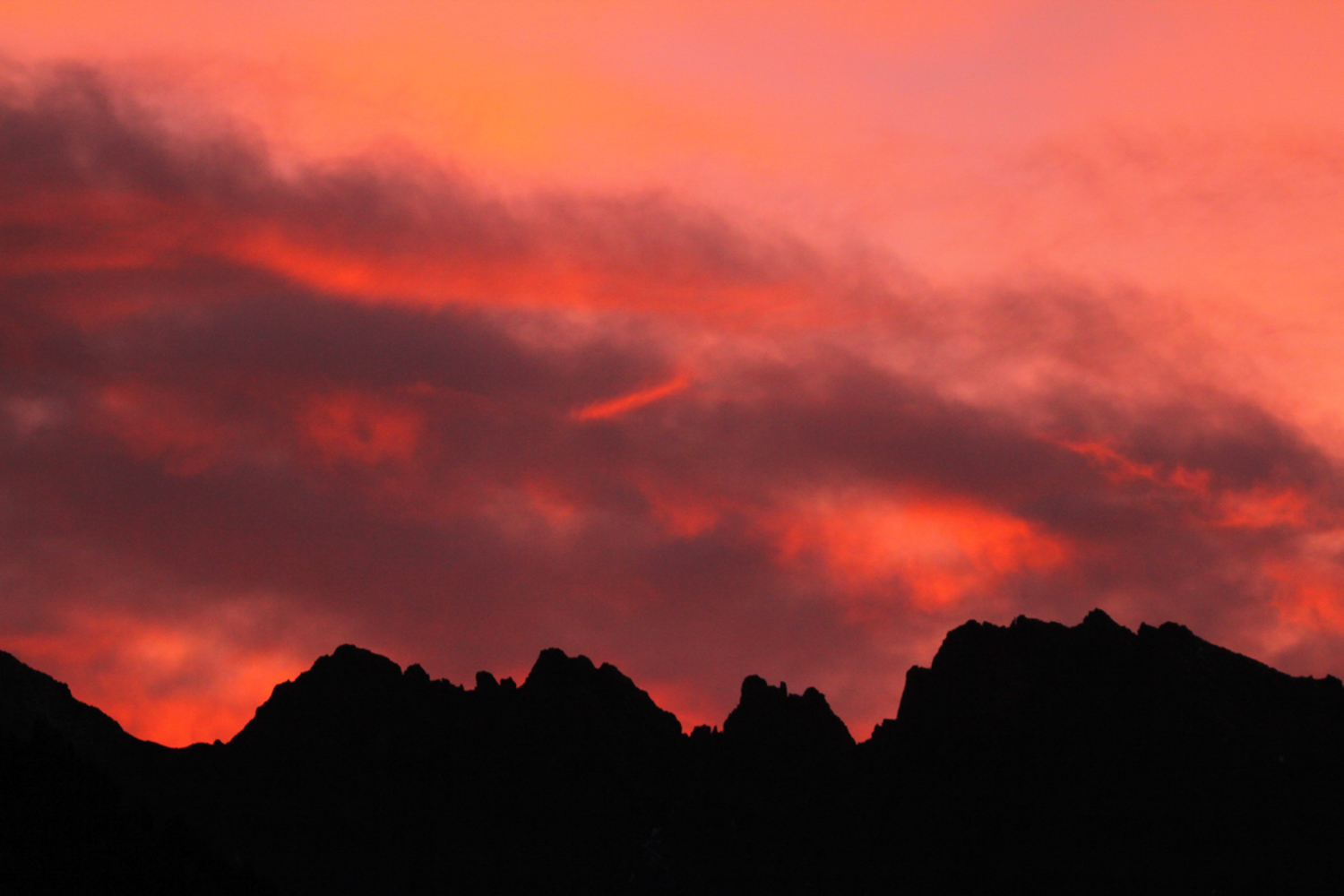 Coucher de soleil sur la Clarée - stage photo