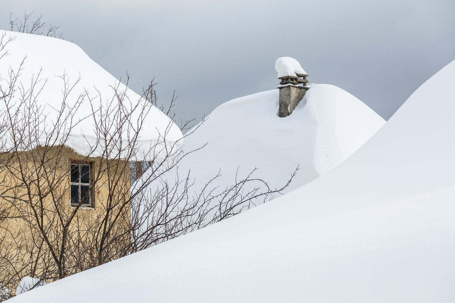 graphisme, composition en hiver, stage photo montagne en hiver