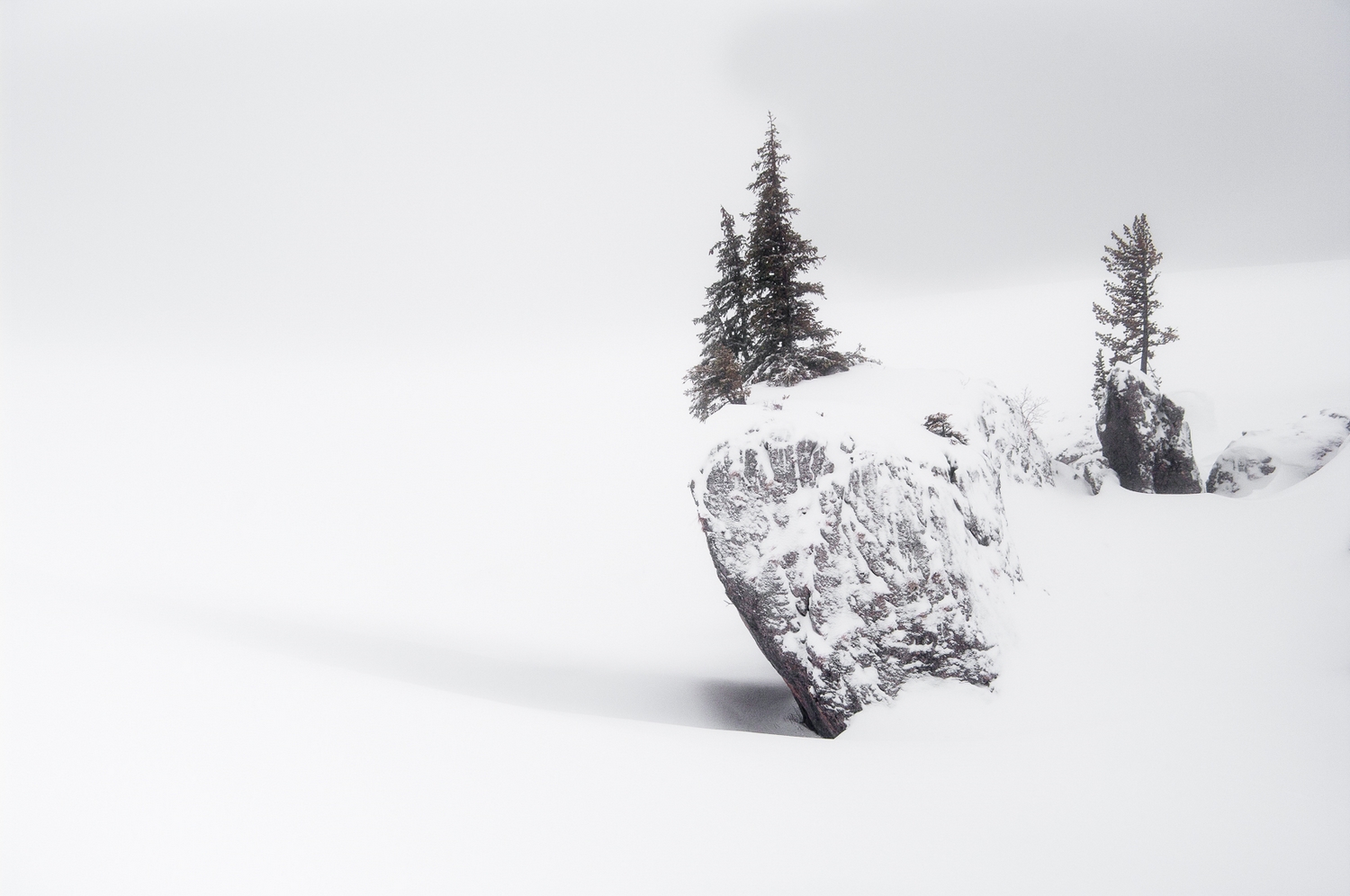 paysage d'hiver en Chartreuse, photo de neige en montagne