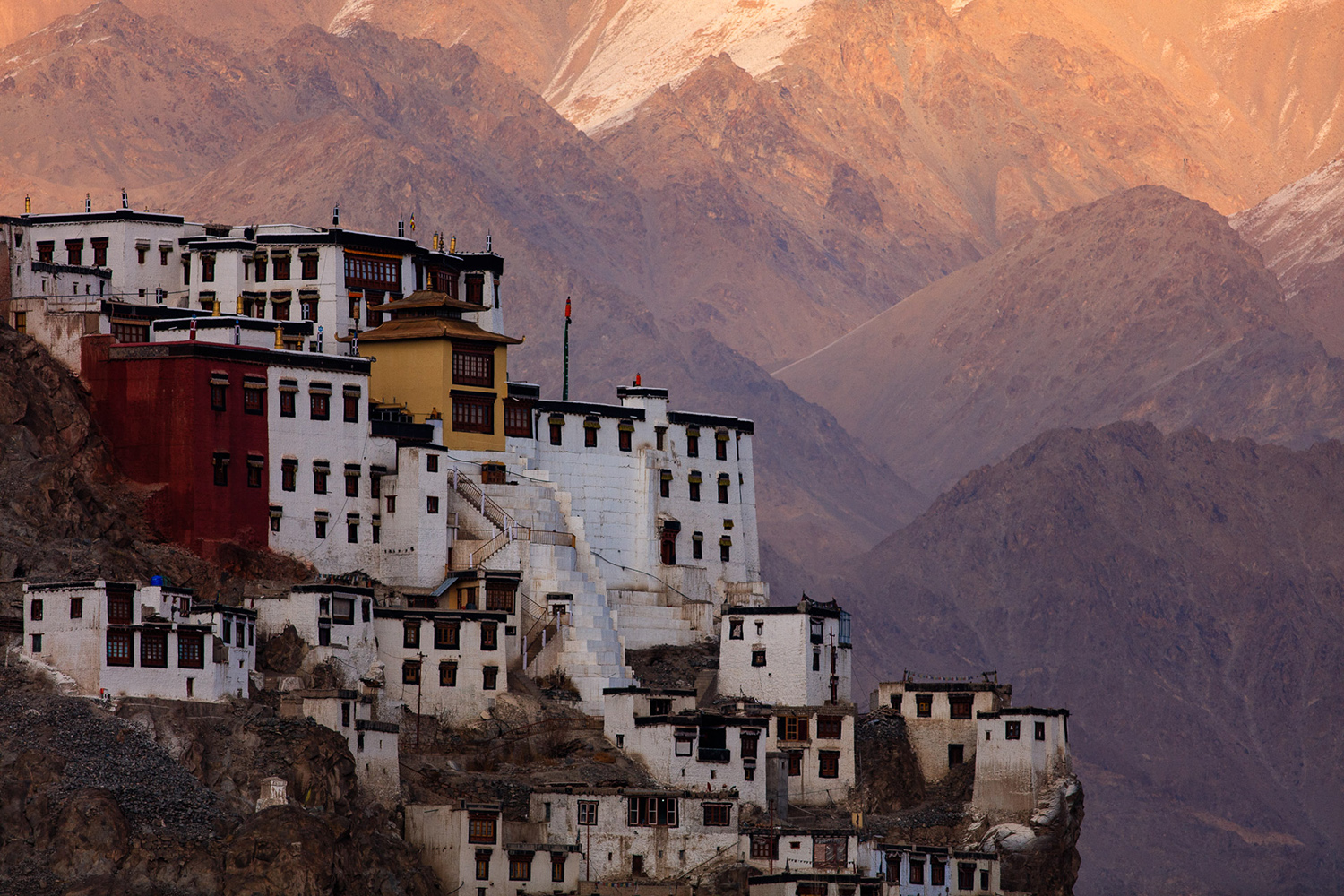 Le monastère Spituk gompa, pendant un voyage photo au Ladakh, en inde