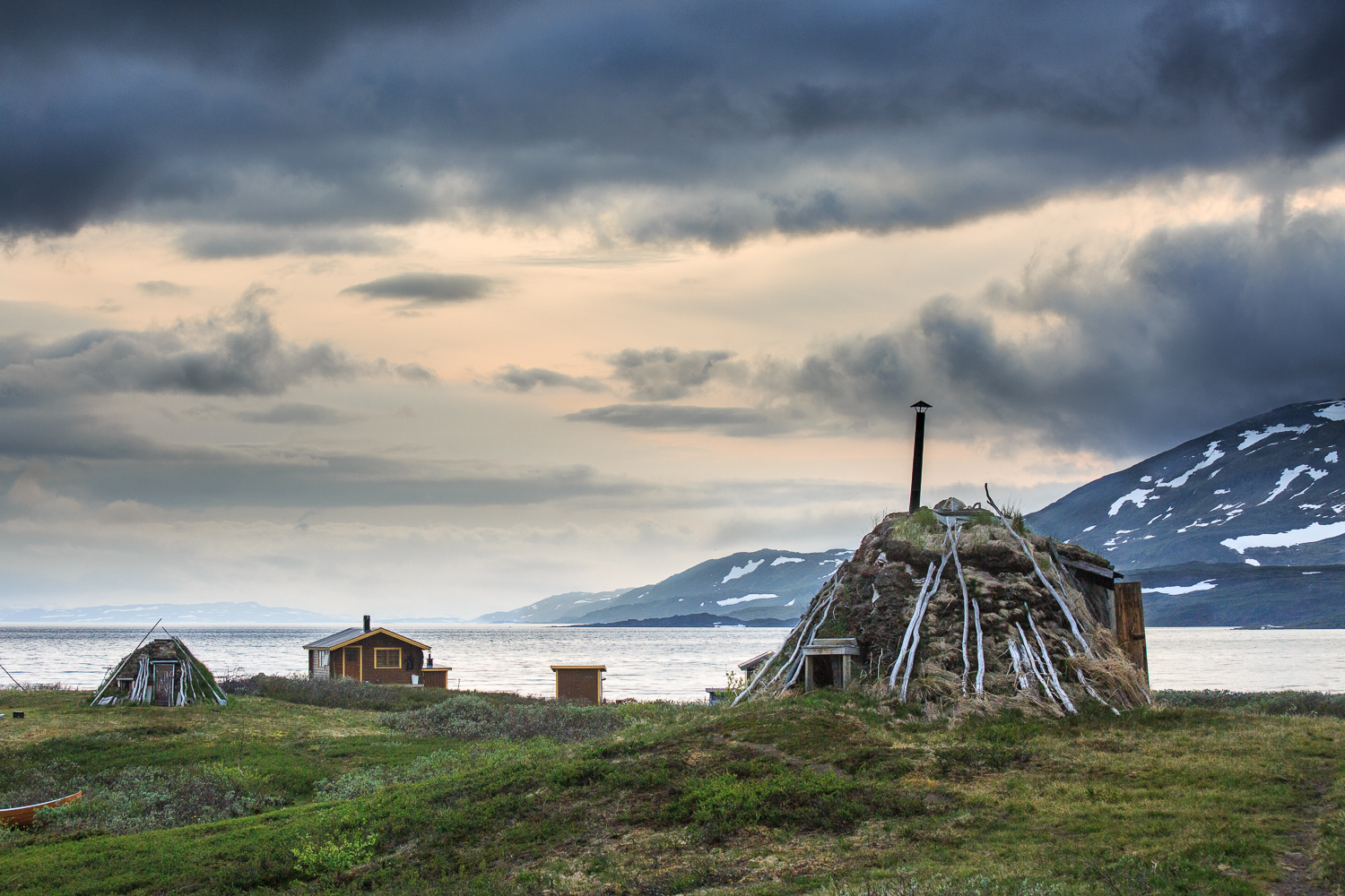 trek photo laponie, village d'Arasluokta dans le parc du Padjelanta