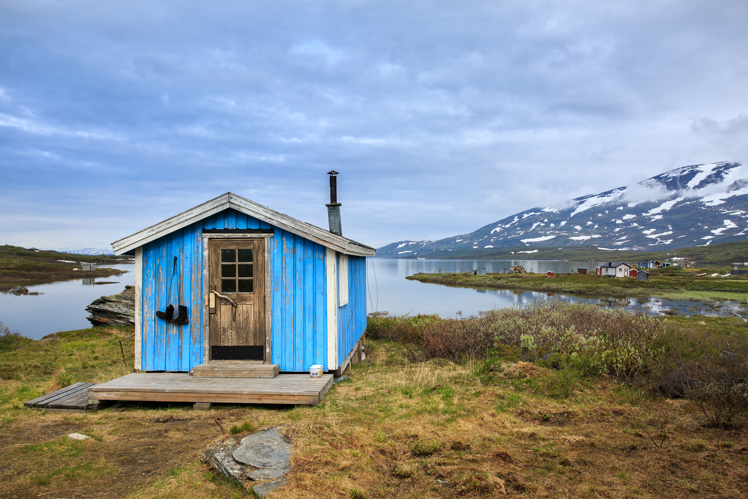 trek photo laponie, village d'Arasluokta dans le parc du Padjelanta