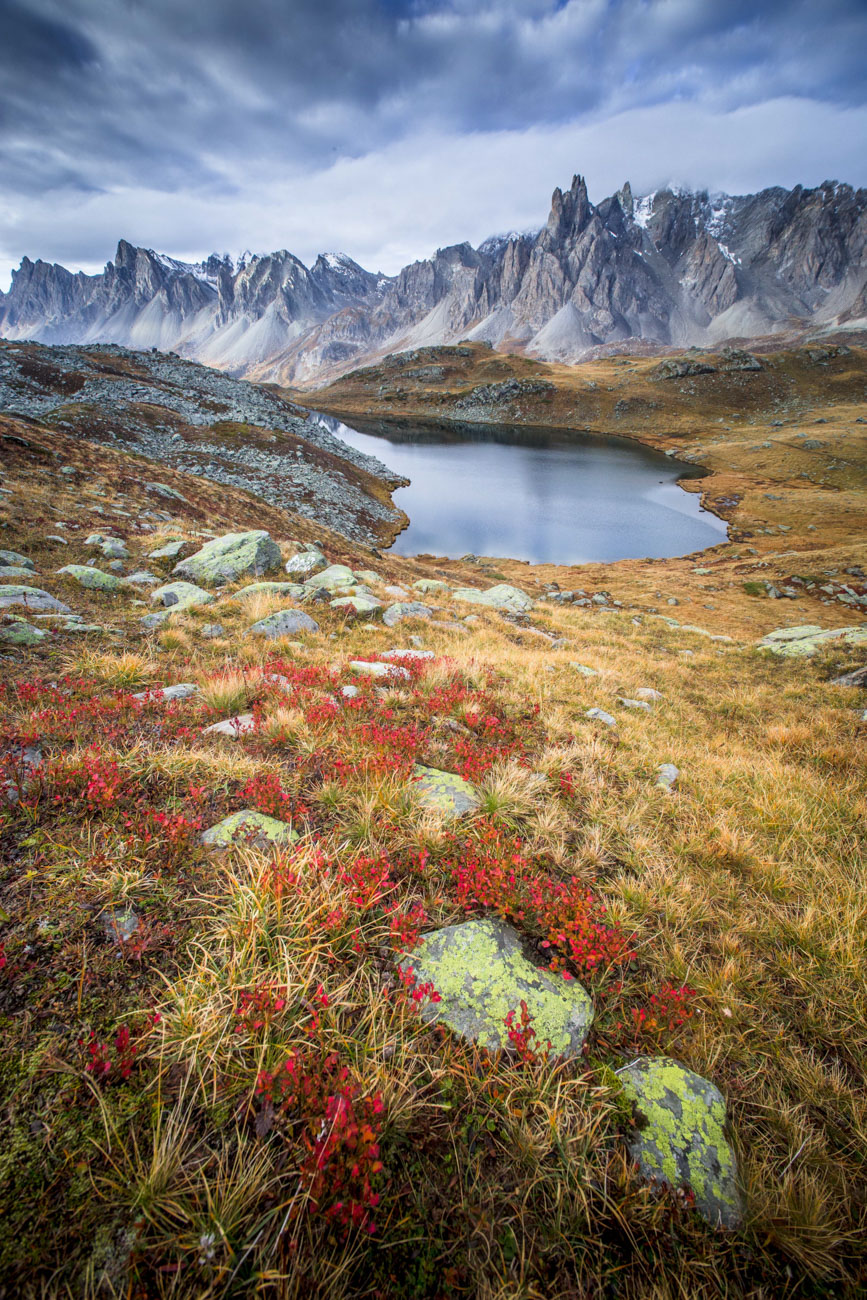 Le lac long pris en stage d'automne