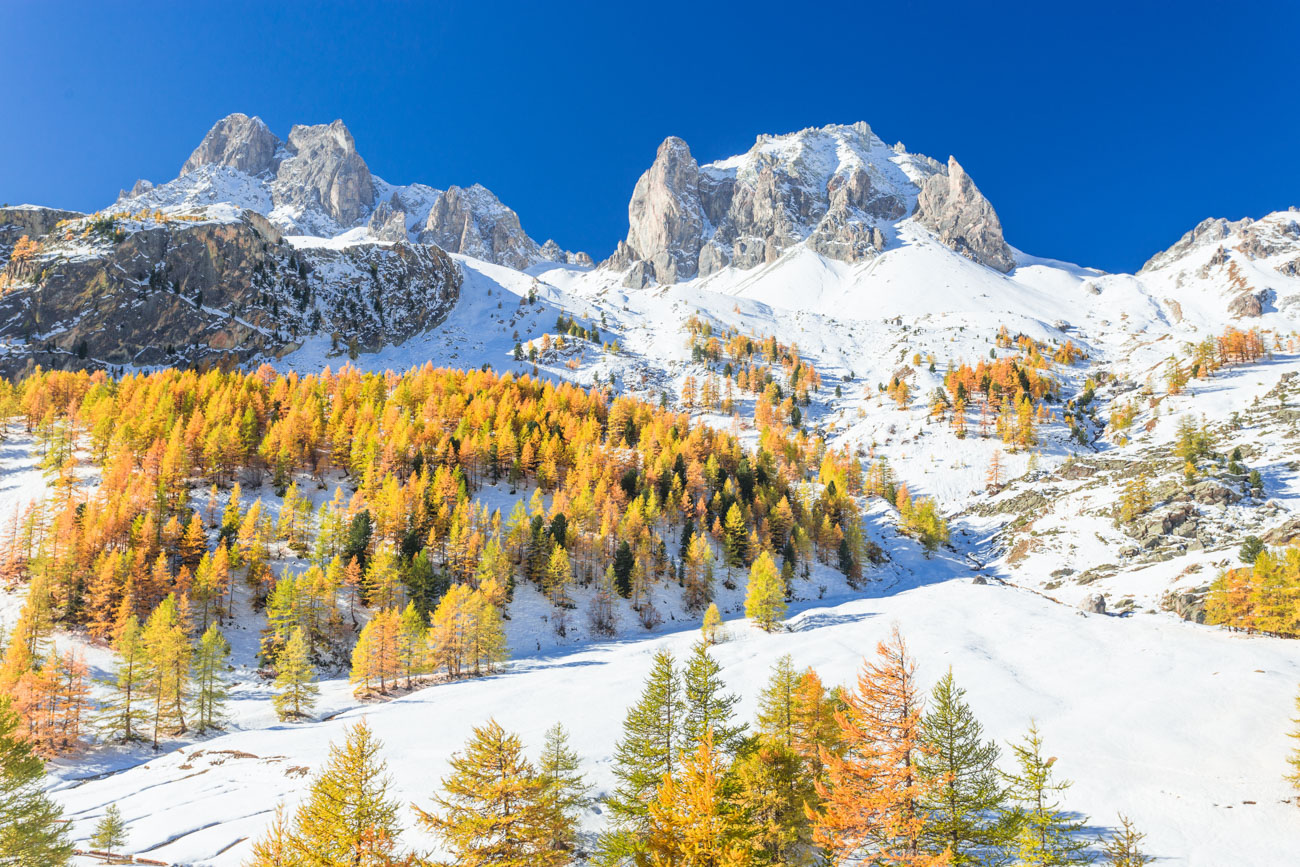 La haute vallée de la Clarée à l'automne