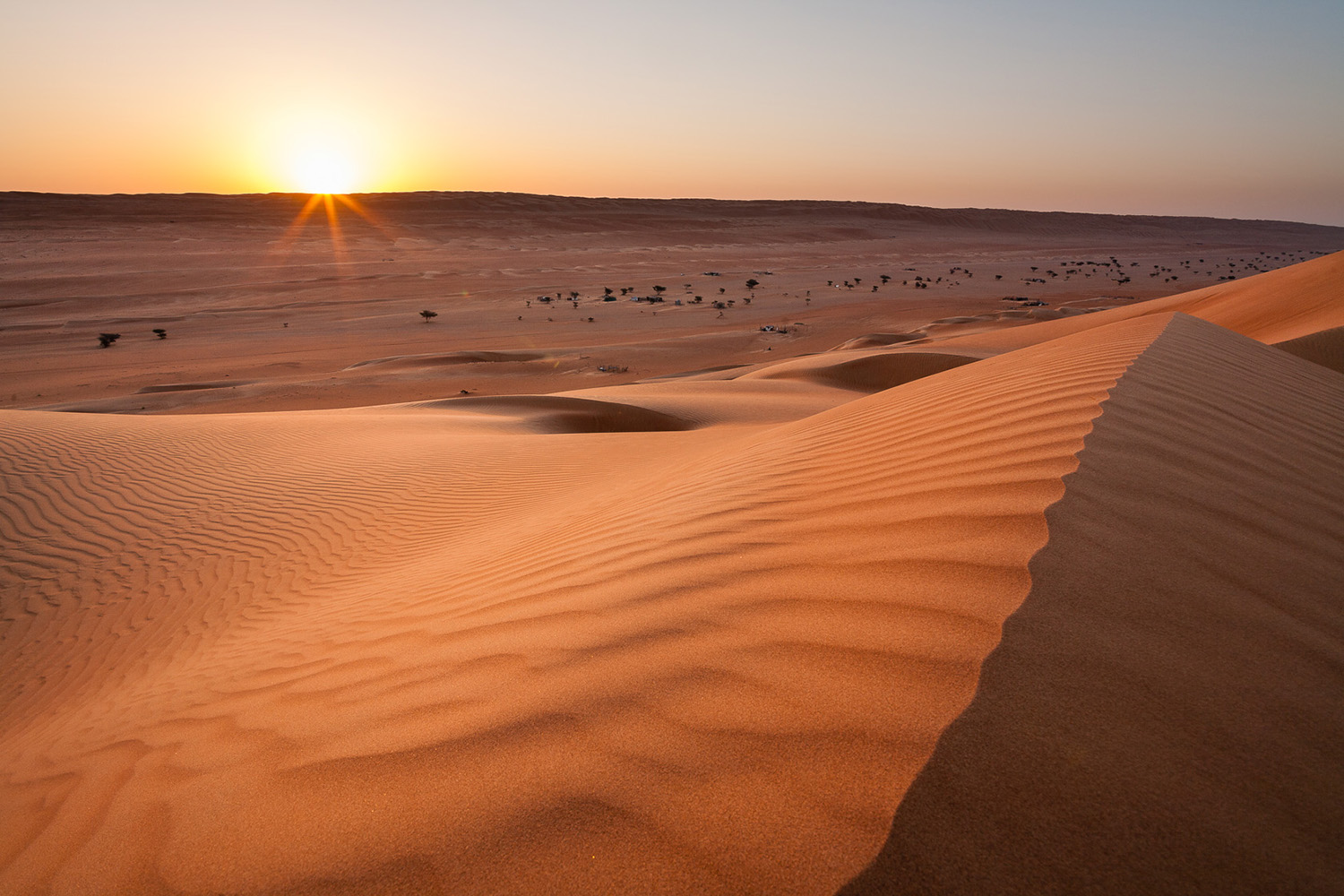 dunes de Wahiba sand pendant un voyage photo au Sultanat d'Oman