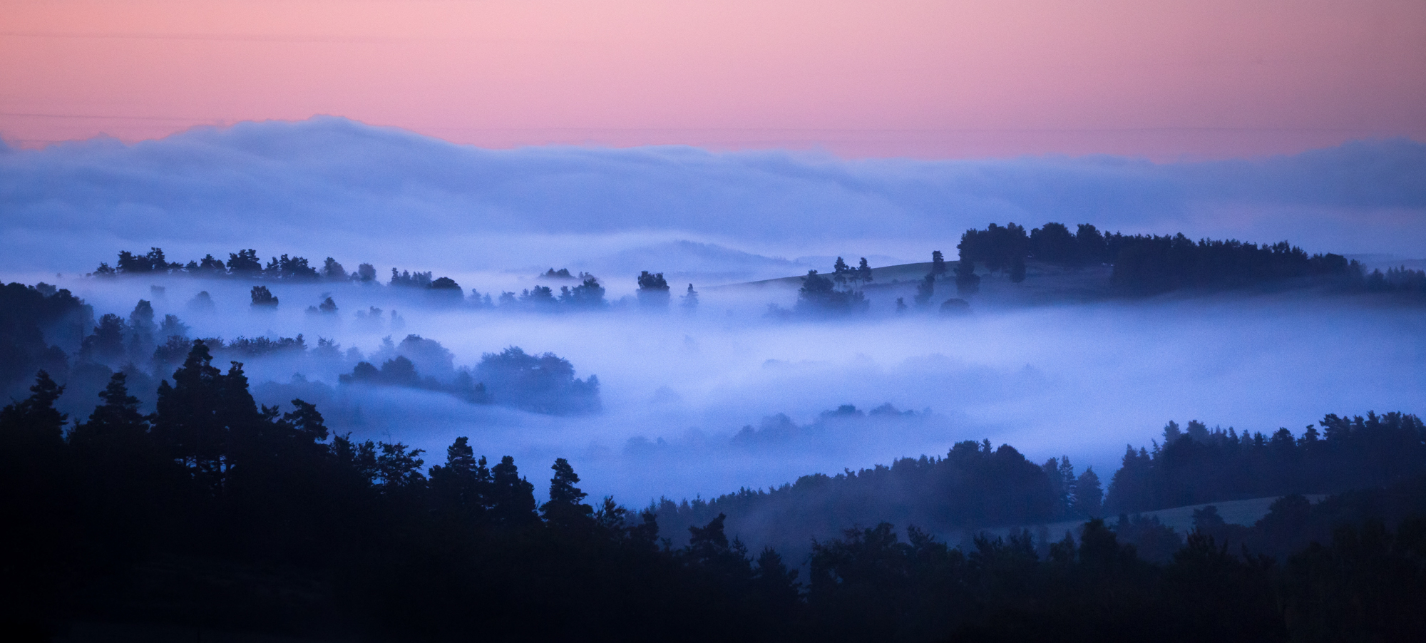 Brume matinale en séjour photo sur l'Aubrac