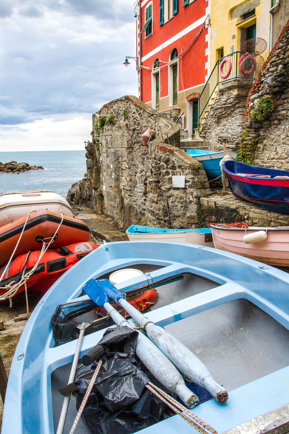 port de Riomaggiore, Italie, Cinque Terre pendant un voyage photo