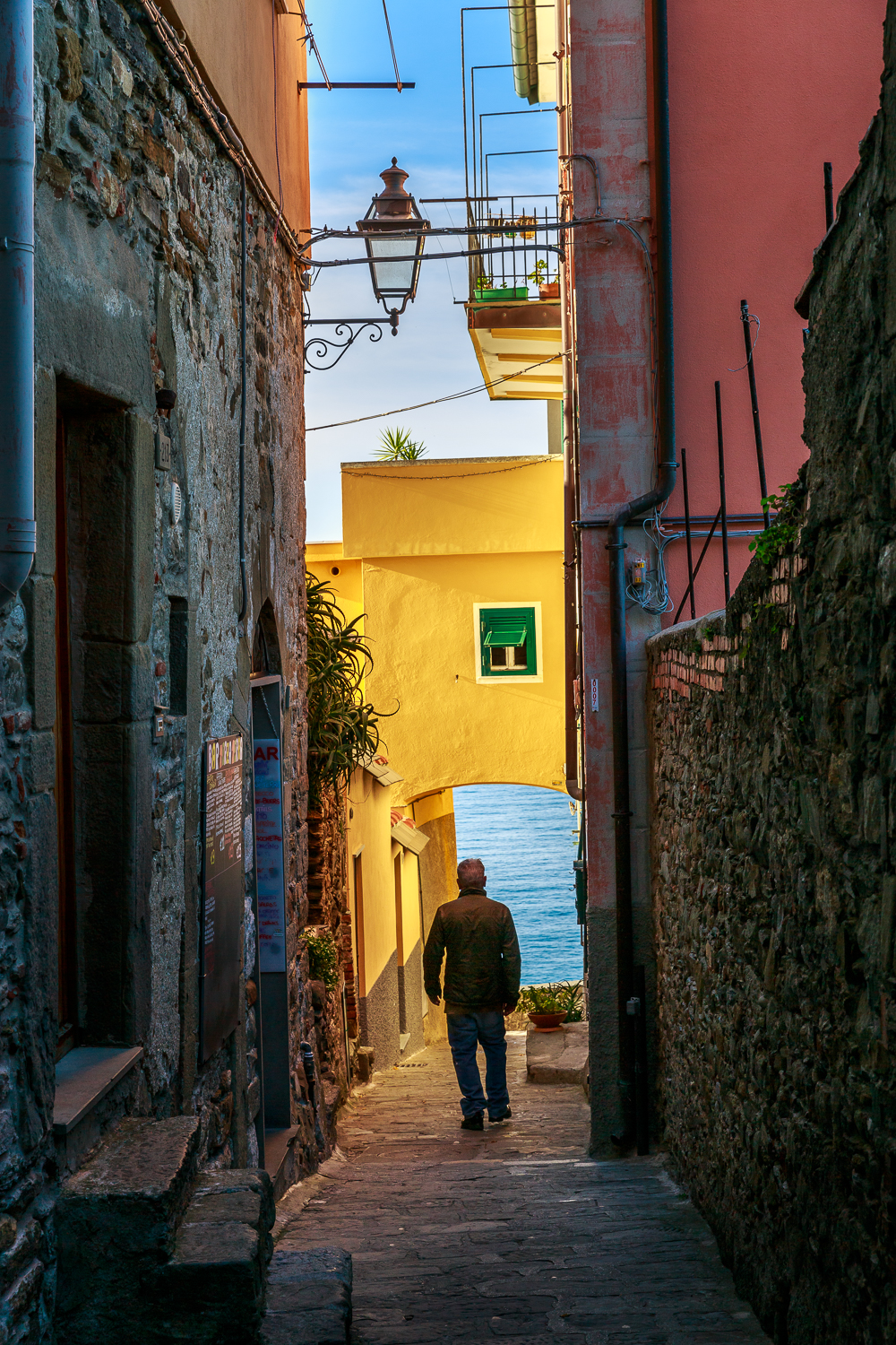 scène de photo de rue dans les Cinque Terre