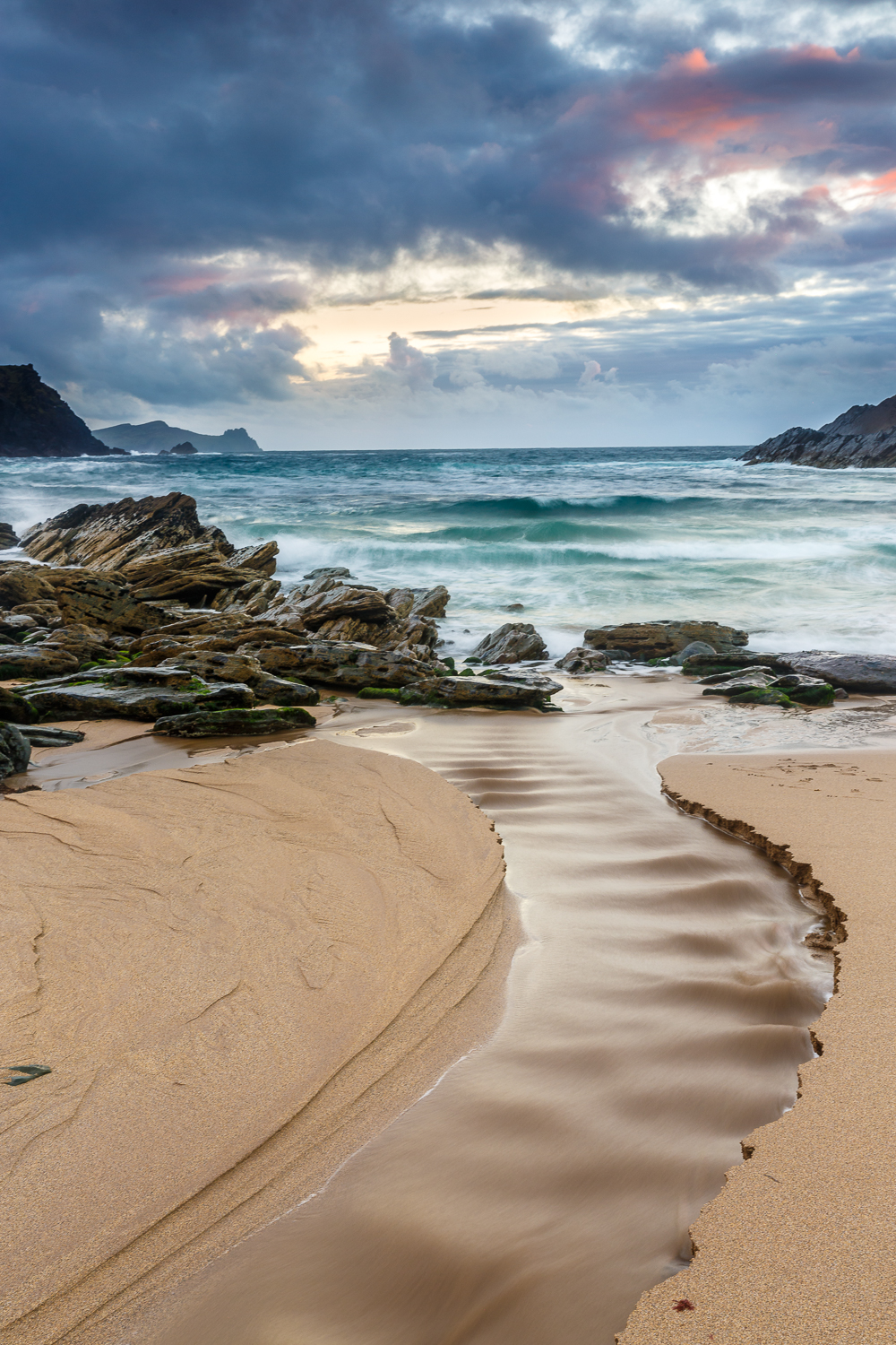 péninsule de Dingle, coucher de soleil sur la plage, voyage photo en Irlande