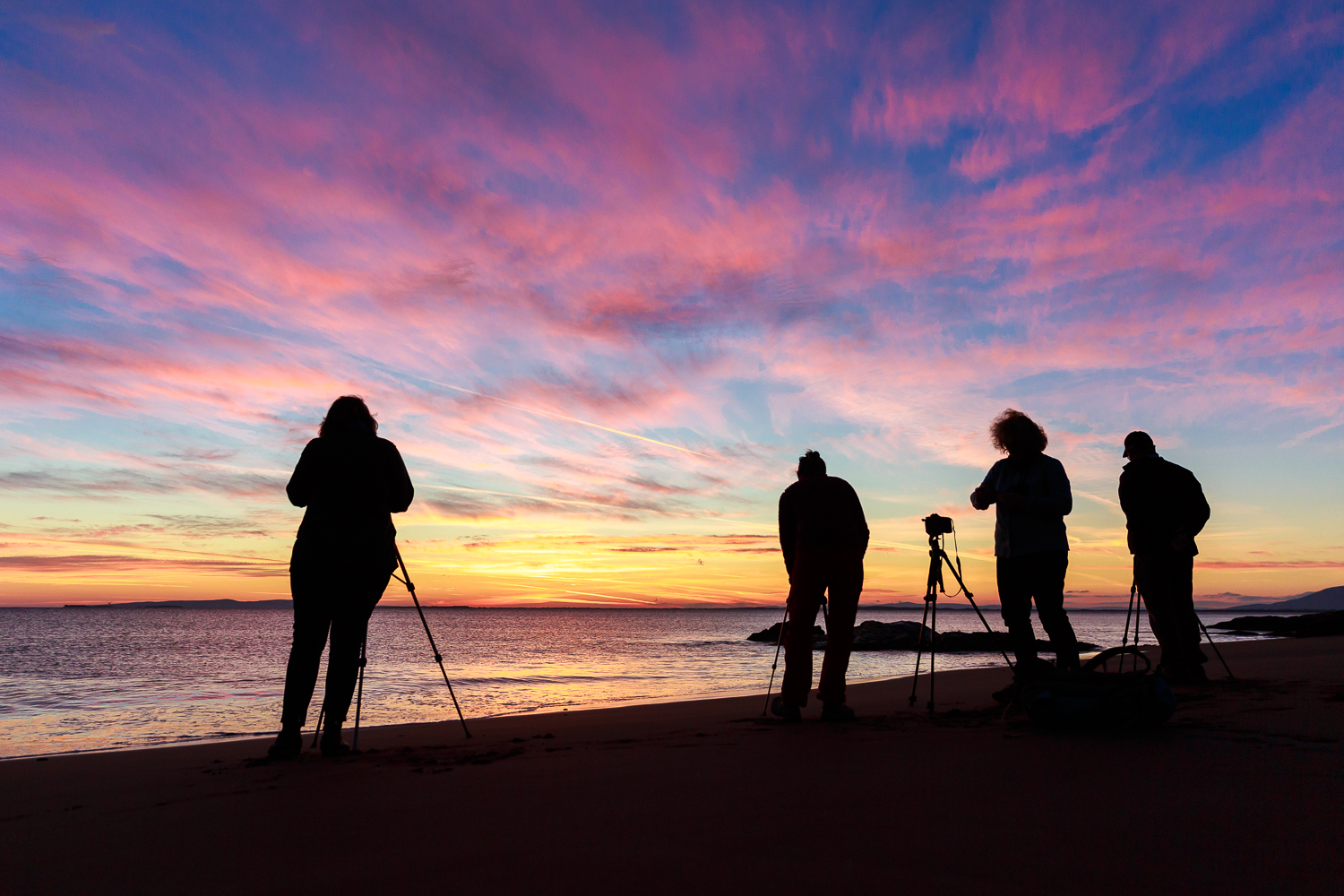 lever de soleil en bord de mer, voyage photo Irlande