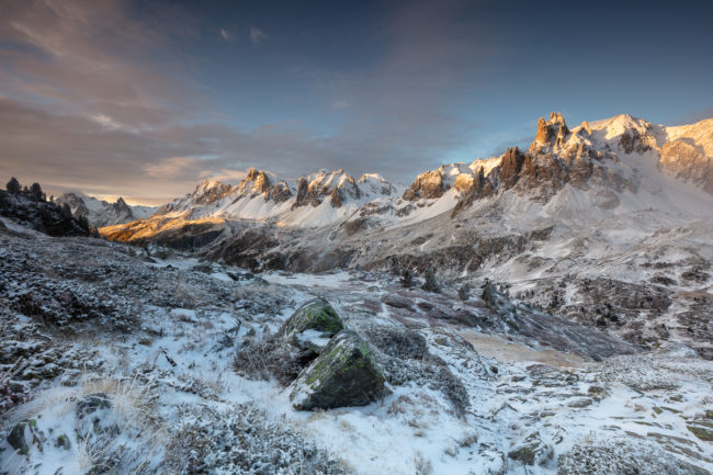 levé de soleil, stage photo dans la vallée de la Clarée