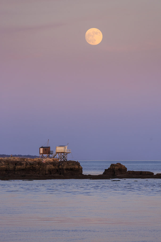 session photo de pleine lune en stage photo près de l'île d'Oléron