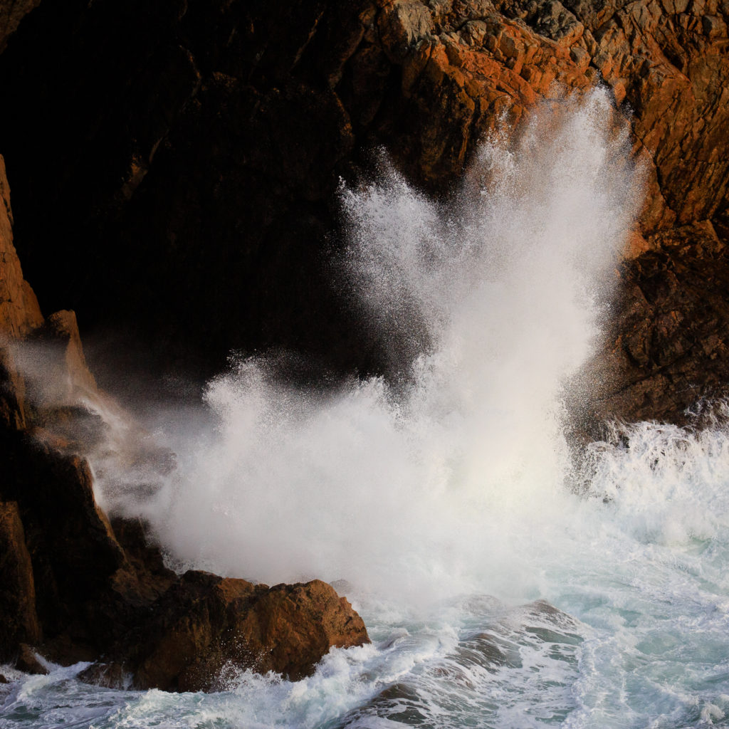 photo de vague, pointe de Pen Hir, presqu'île de Crozon