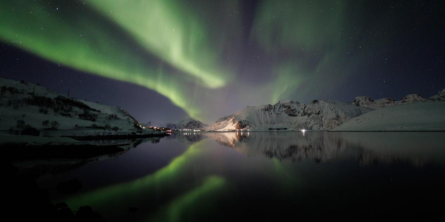 aurores boréales durant un voyage photo aux îles Lofoten