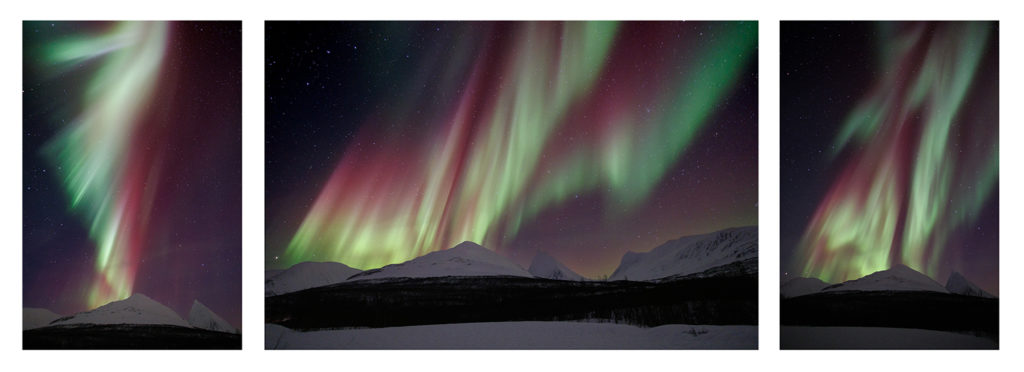 photos d'aurores boréales réalisées en voyage photo en Norvège